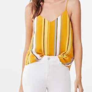 Forever 21, Boxy Striped V-Neck Cami NWT